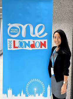 YWA's Jou Spitler at the 2019 One Young World summit