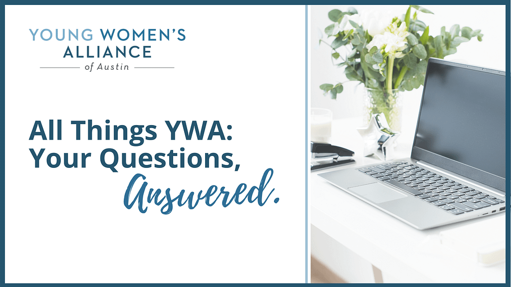 Title Card: All Things YWA: Your Questions Answered